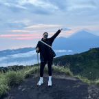 Good morning from the top of an active volcano